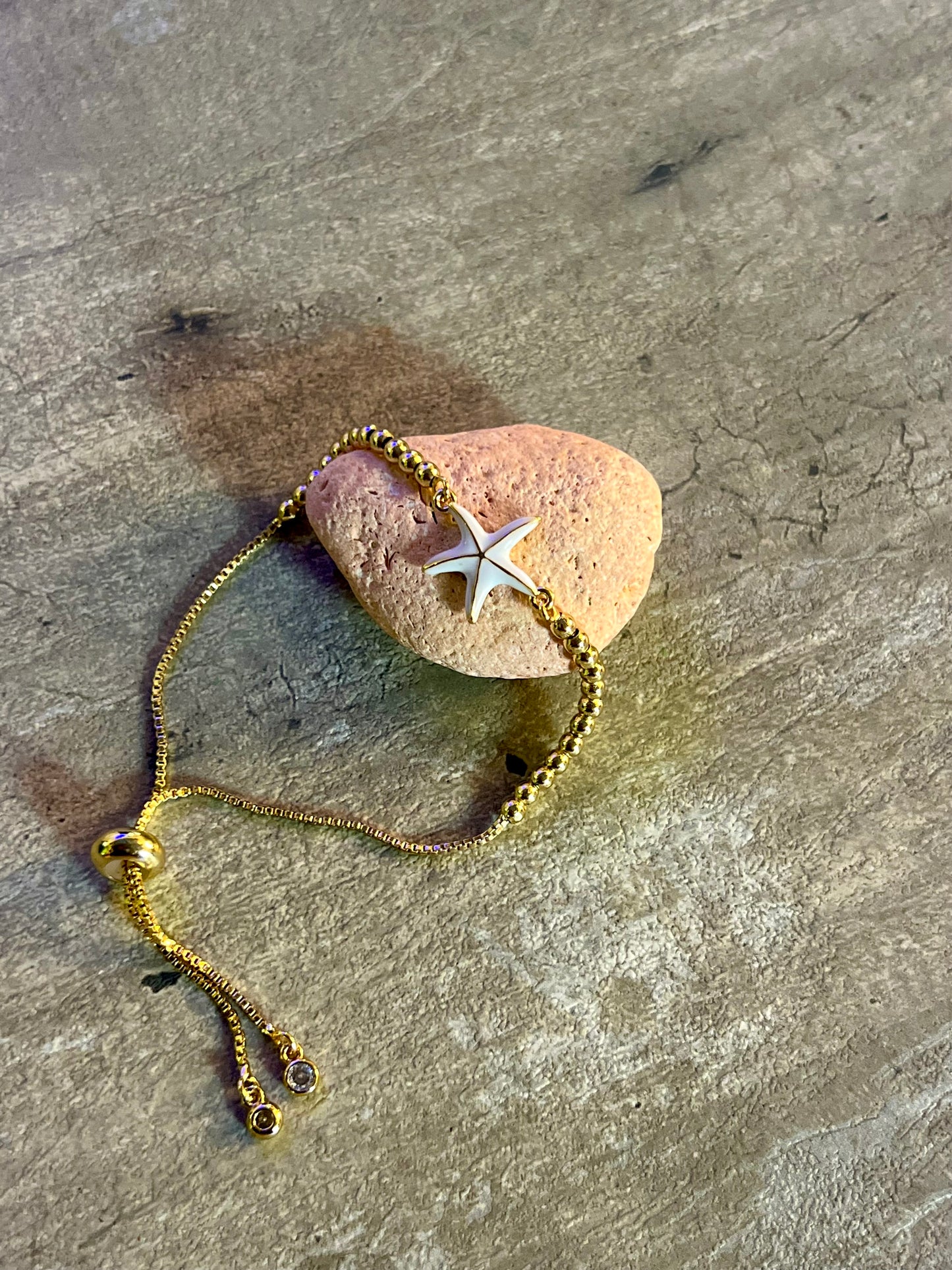 White Starfish Bracelet