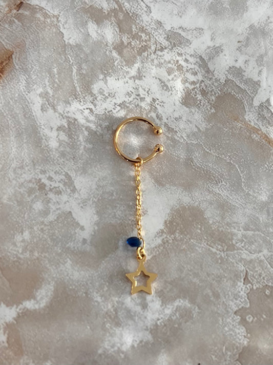 Star Blue Chain Cuff