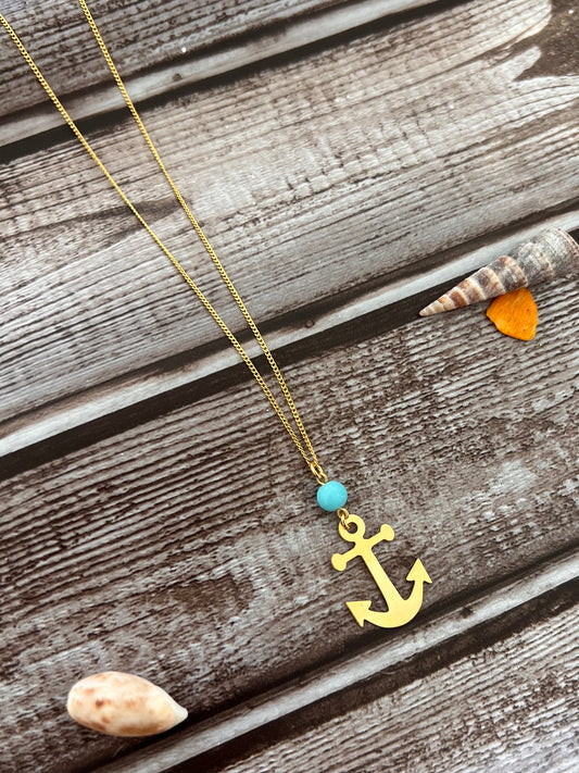 Ancla Blue Necklace