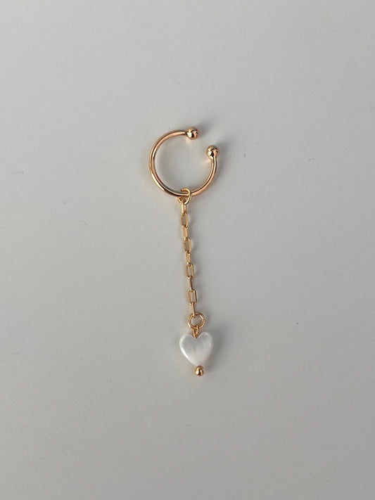 Nacar Heart Chain Cuff