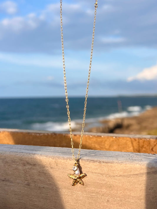 Starfish Pearl Choker