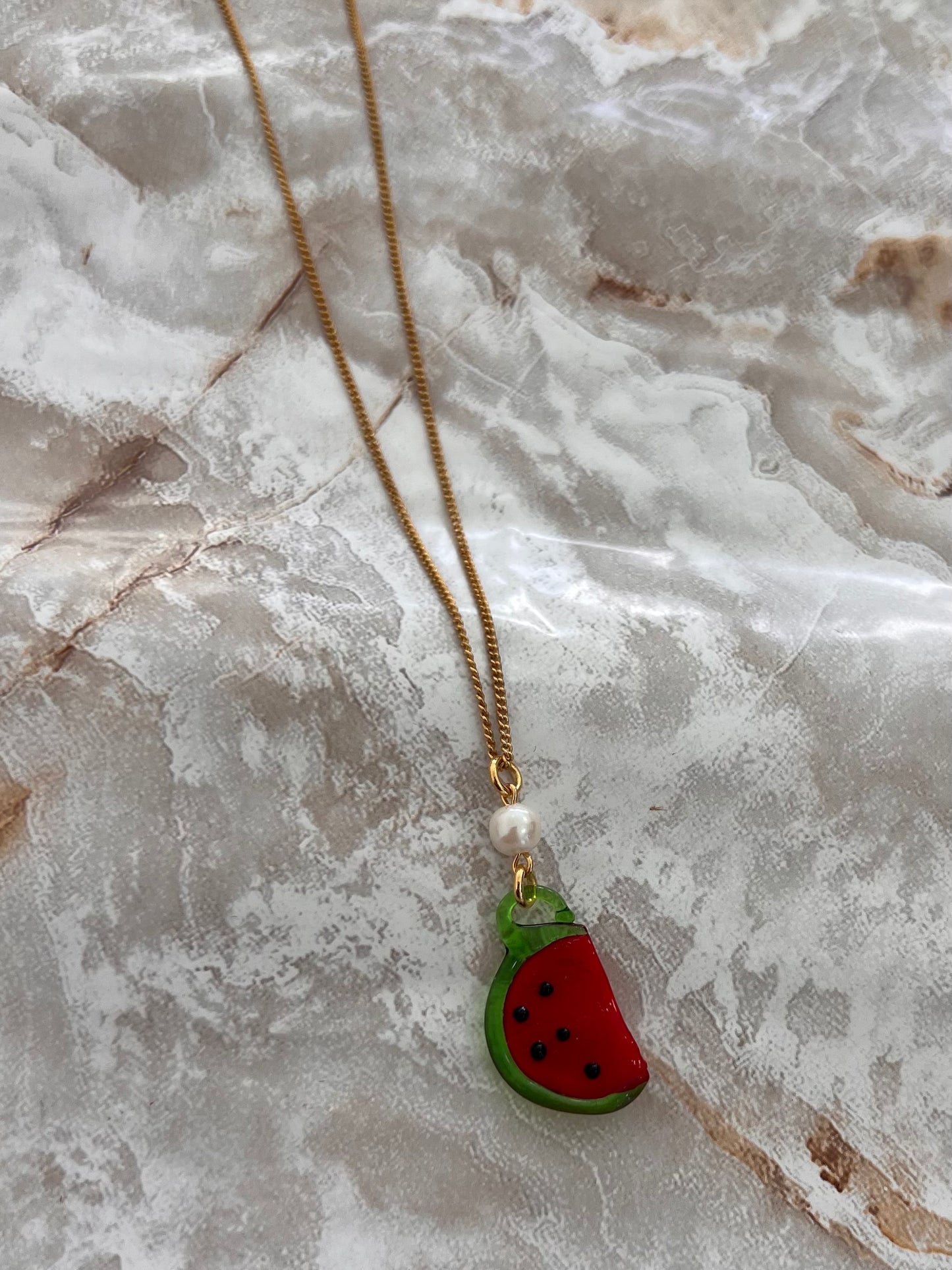 Melon Pearl Necklace