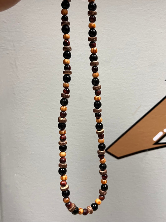 Onyx Red Tiger Eye Necklace
