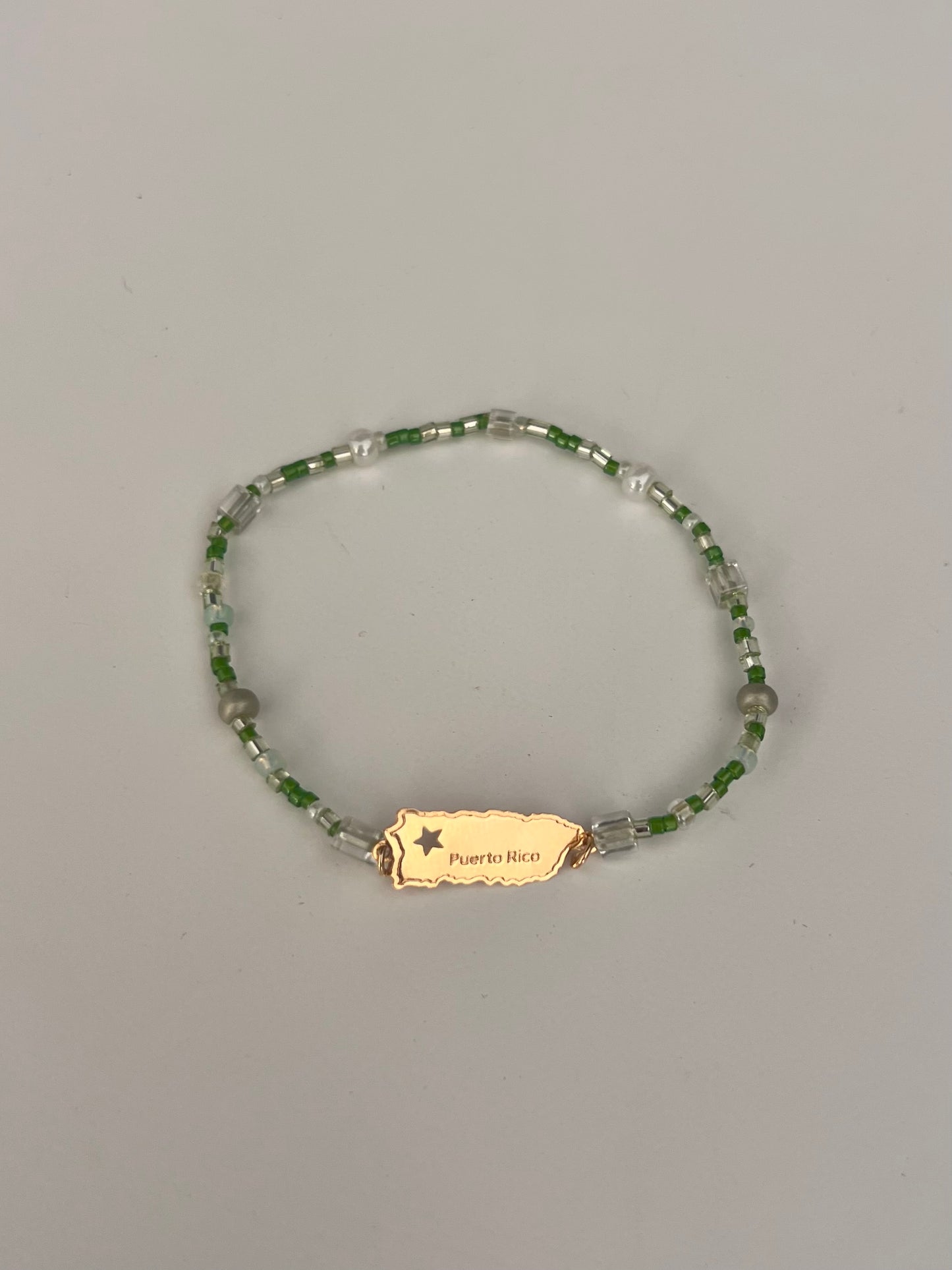 PR Green Elastic Bracelet