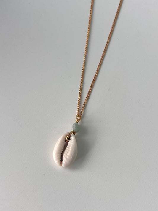 Cowrie Mint Necklace