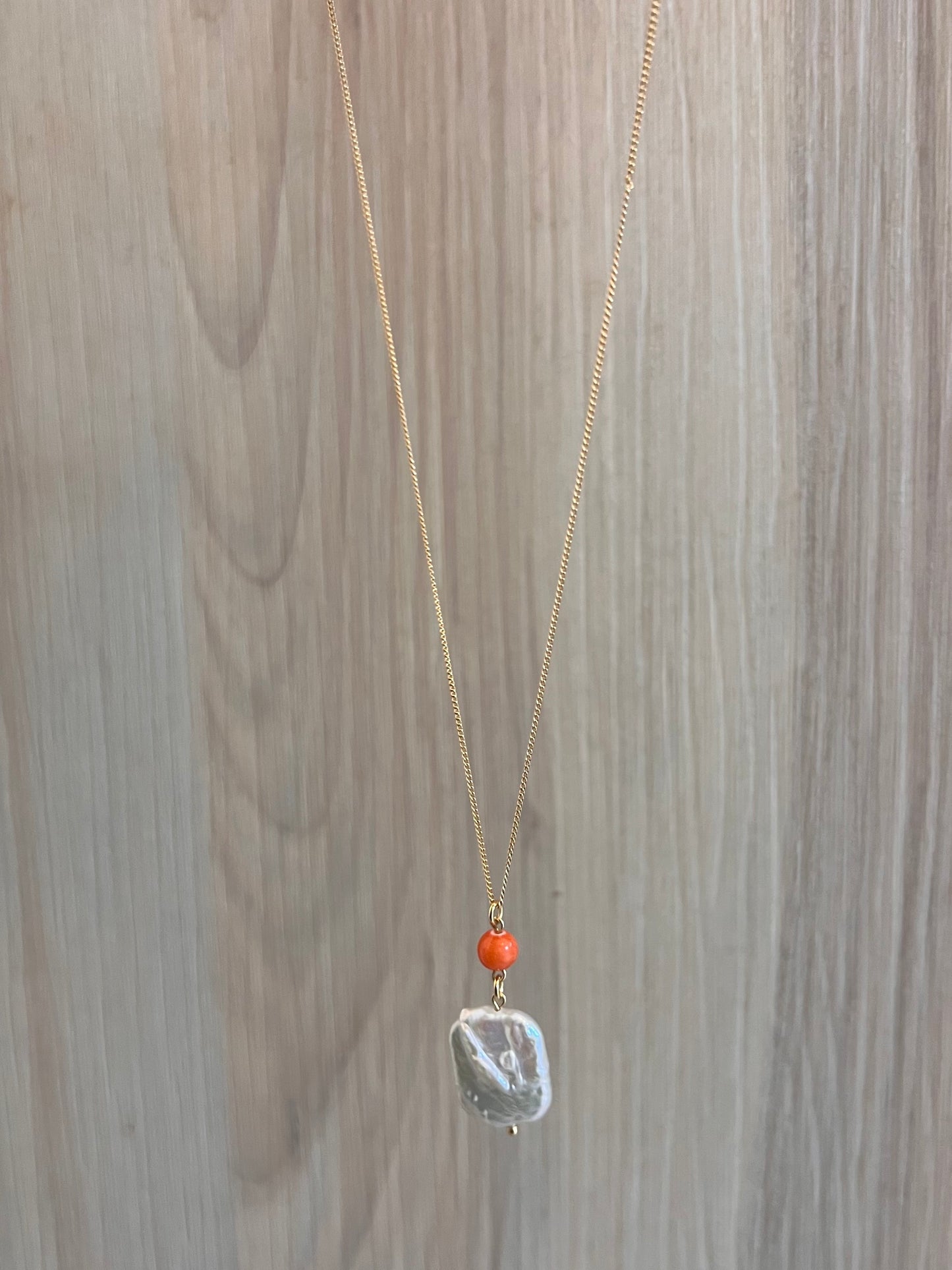 Freshwater Peach Necklace