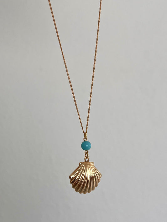 Seashell Blue Necklace