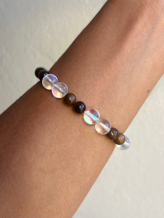 Moonstone Tiger Eye Bracelet
