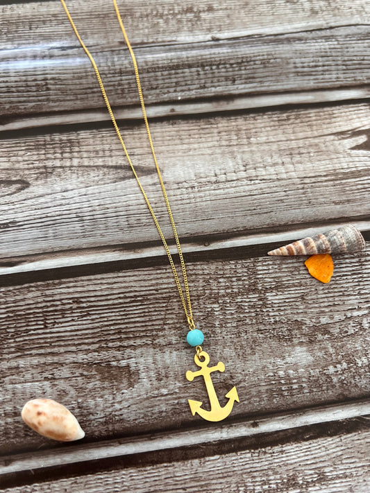 Ancla Blue Necklace