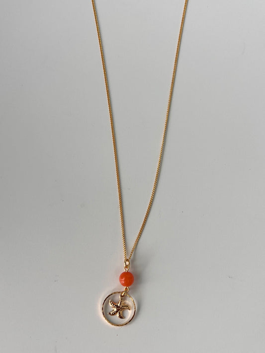 Starfish Orange Necklace
