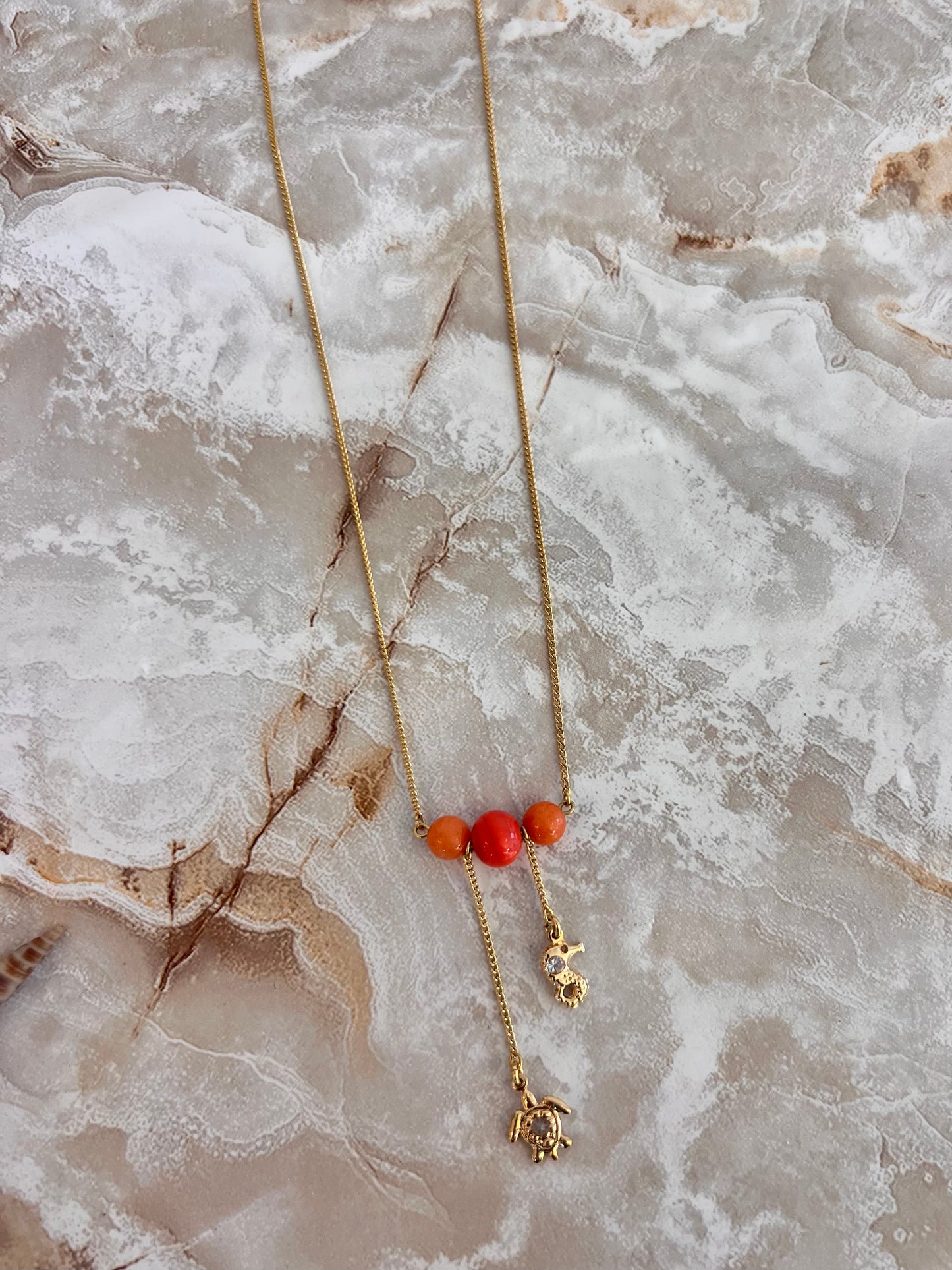 Beach Orange Necklace