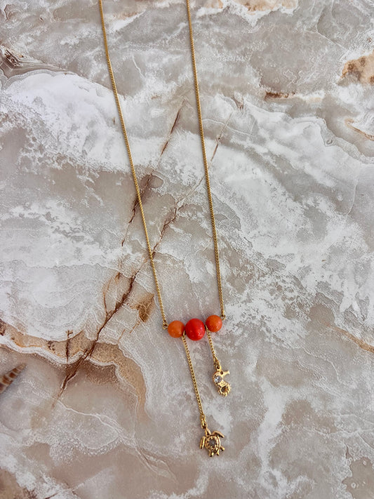 Beach Orange Necklace