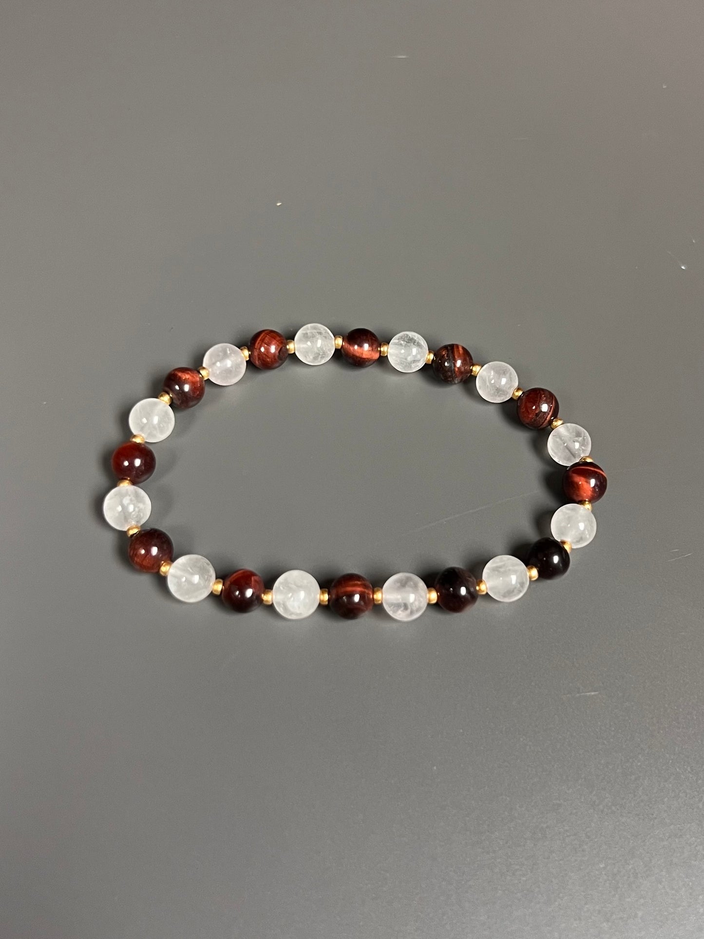 Jade Blanco Elastic Bracelet