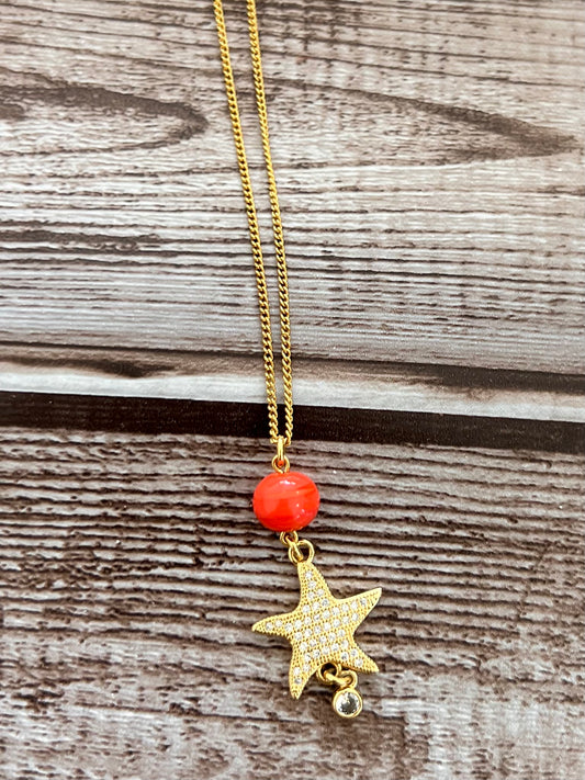 Star Orange Necklace