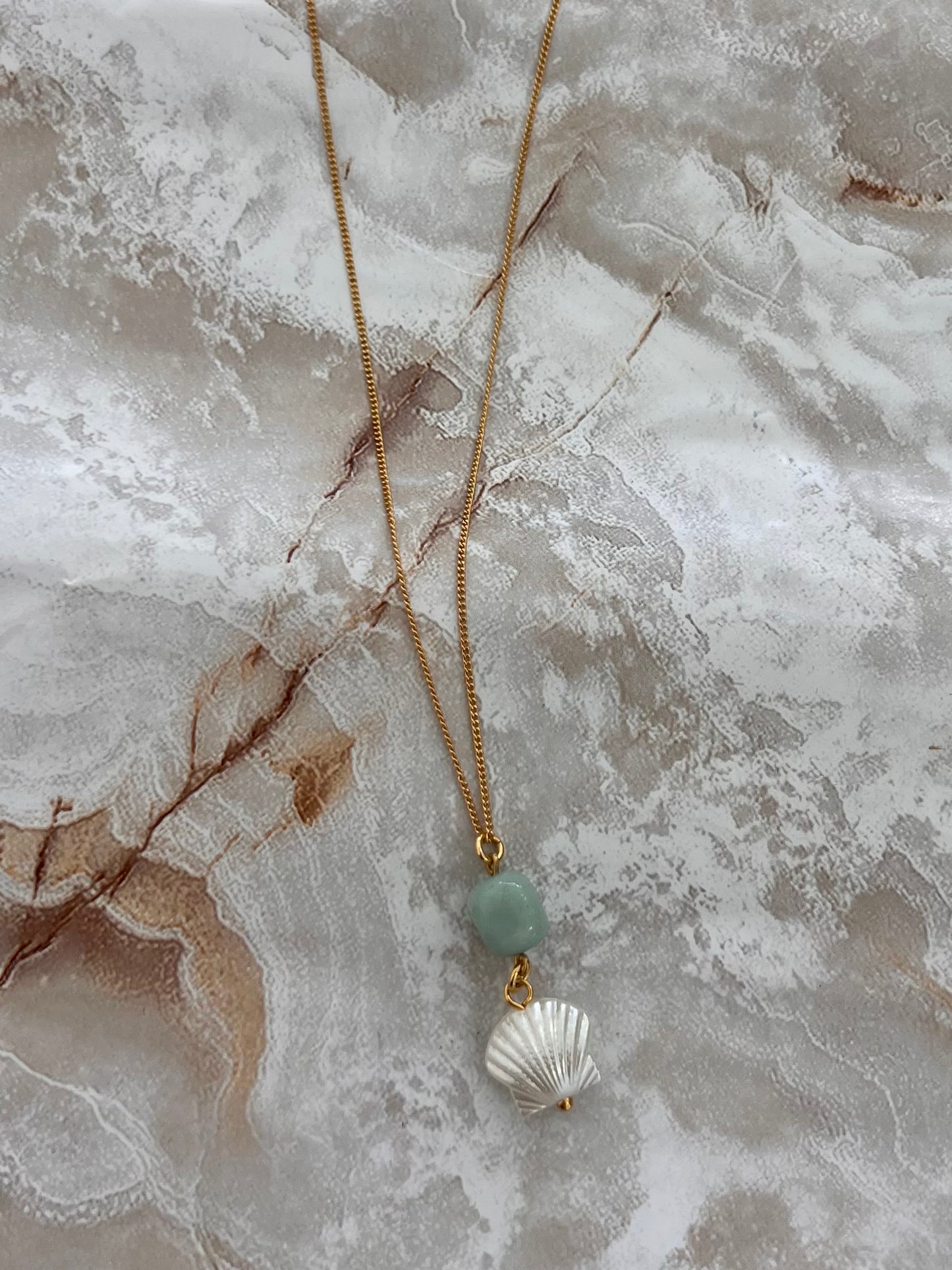 Seashell Mint Necklace