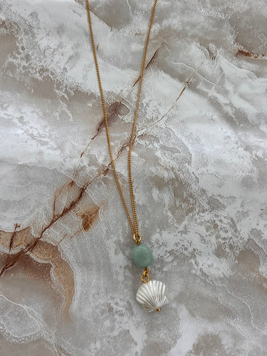 Seashell Mint Necklace
