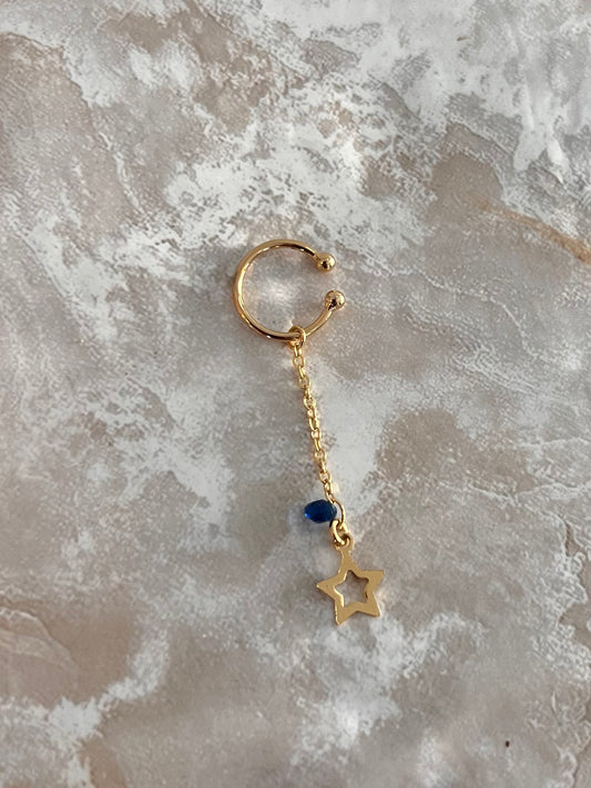 Star Blue Chain Cuff