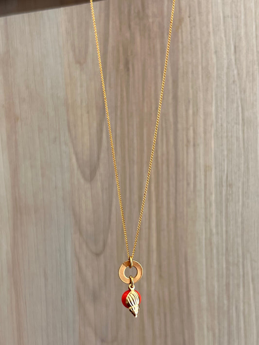 Conch Orange Necklace