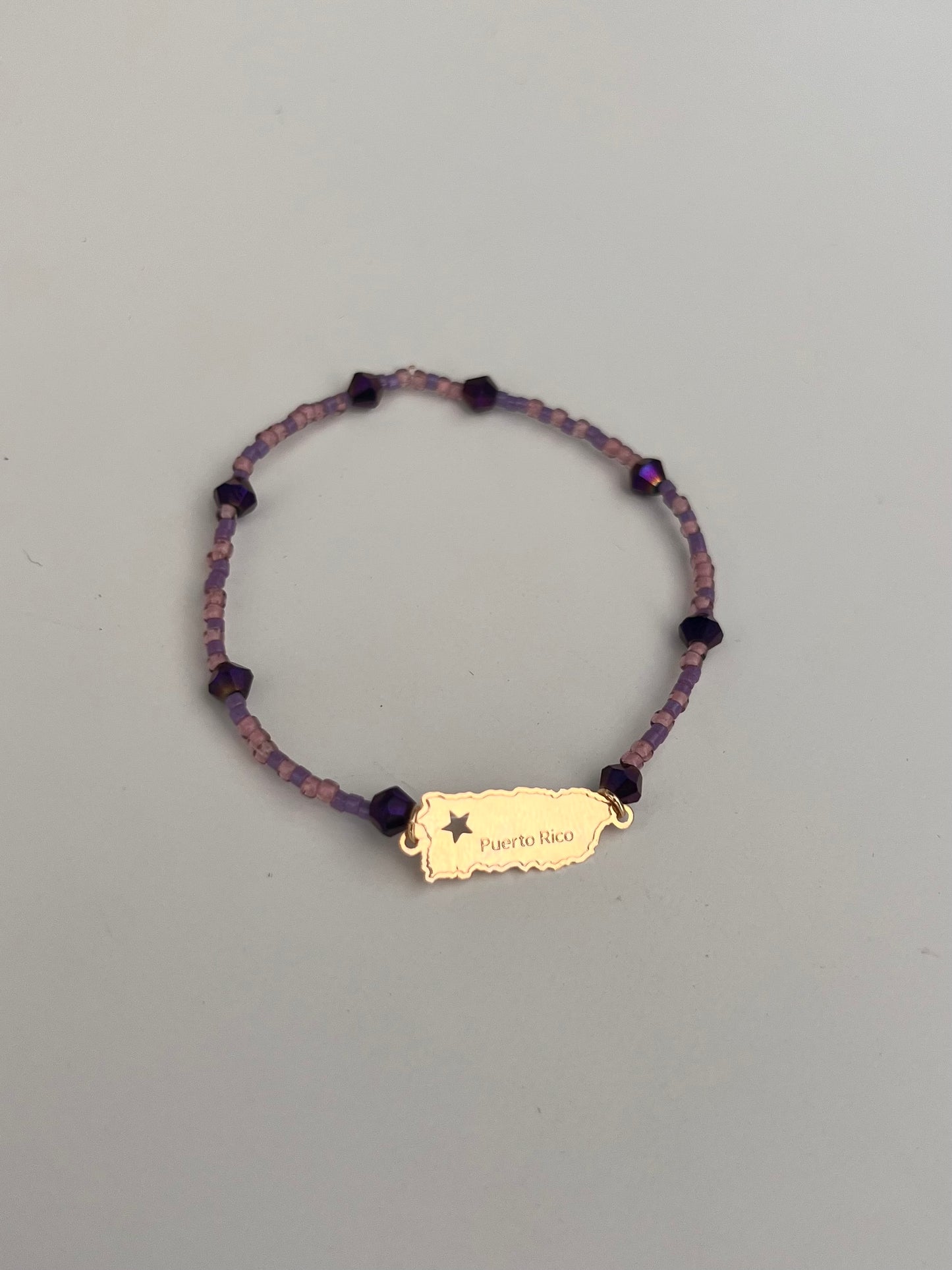 PR Purple Elastic Bracelet