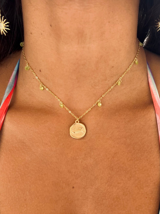 Fish Green Necklace