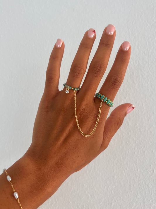 Quoise Double Finger Ring