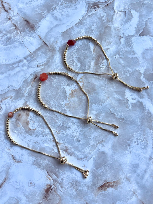 Carnelian Adjustable Bracelets