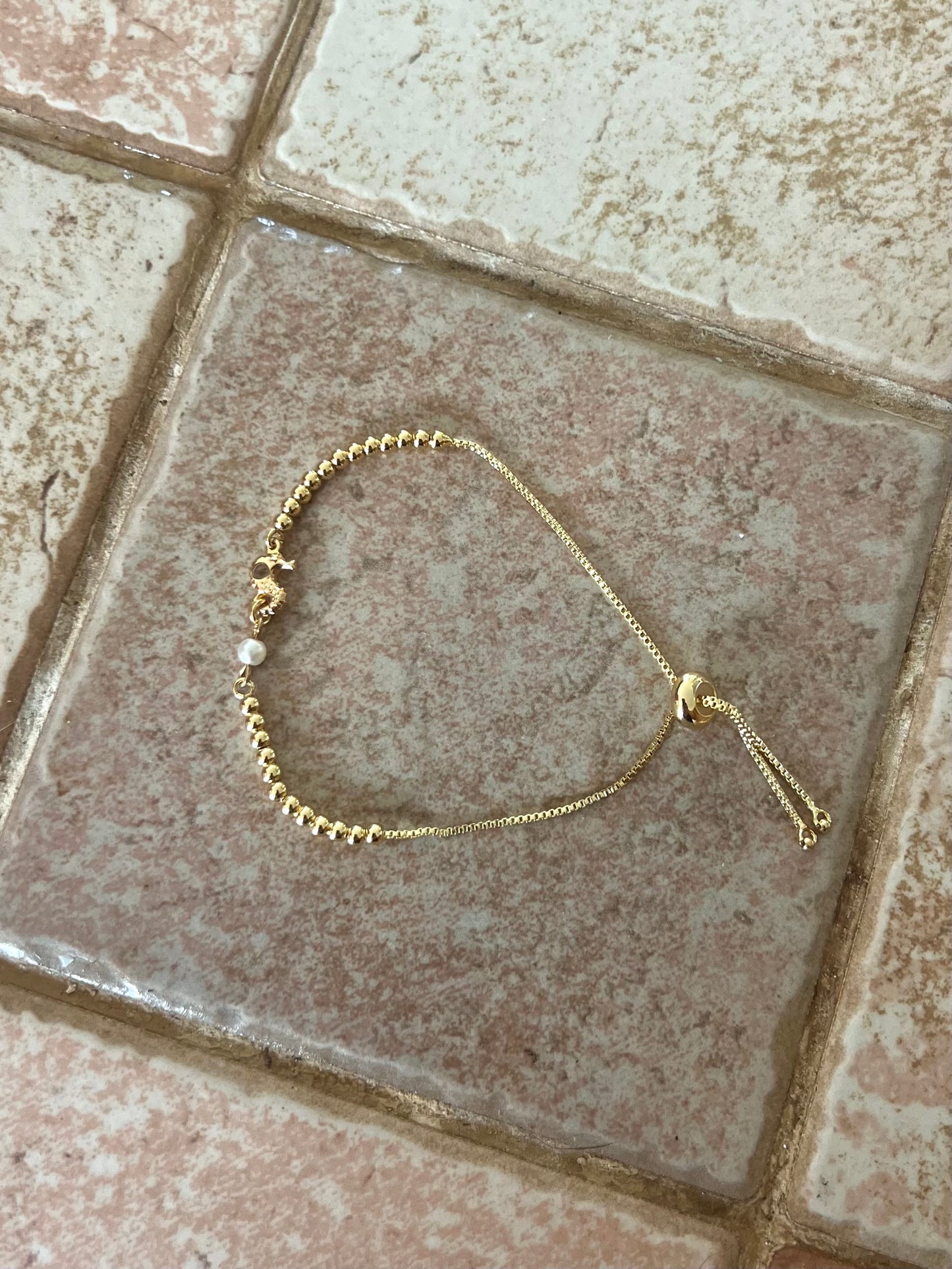 Seahorse Pearl Bracelet