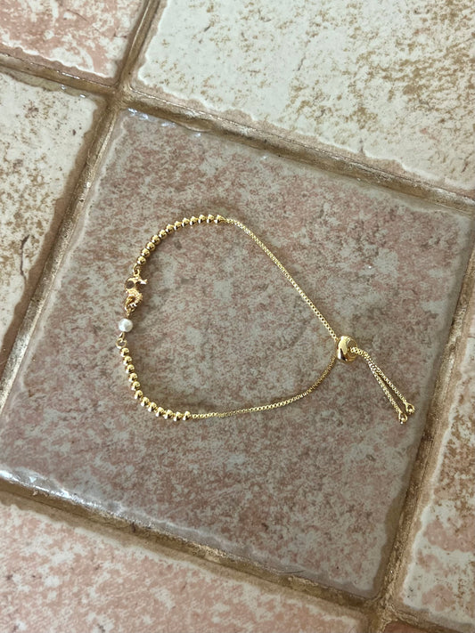 Seahorse Pearl Bracelet