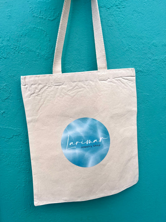 Larimar Skull Tote Bag