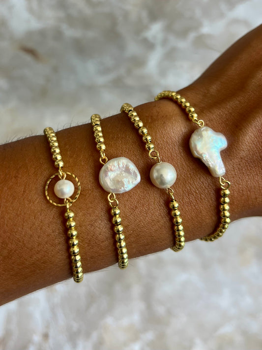 Genuine Pearls Adjustable Bracelets