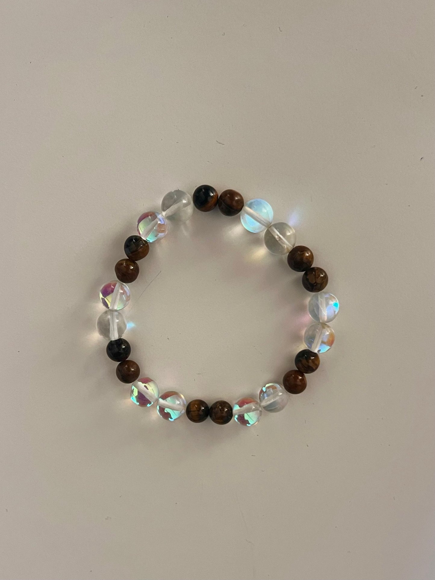 Moonstone Tiger Eye Bracelet