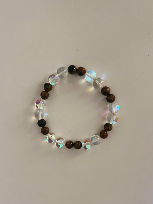 Moonstone Tiger Eye Bracelet