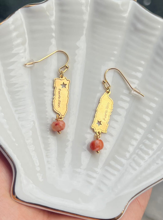 Puerto Rico Carnelian Earrings