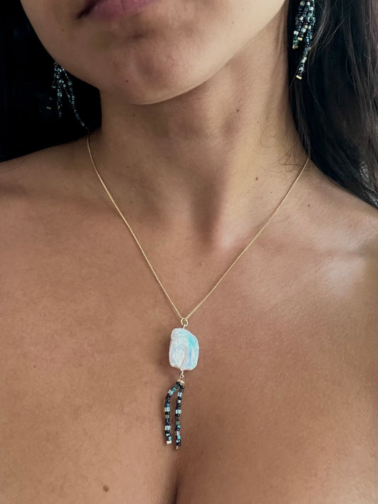 Azul Metálico Necklace