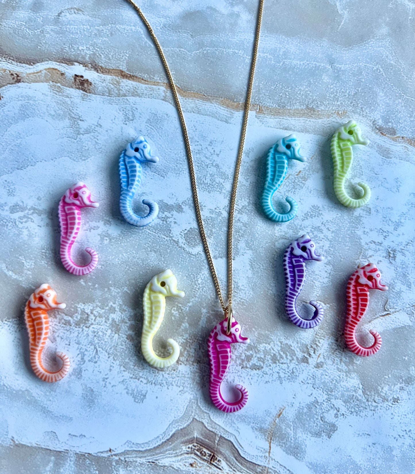 Colorful Seahorse Necklace