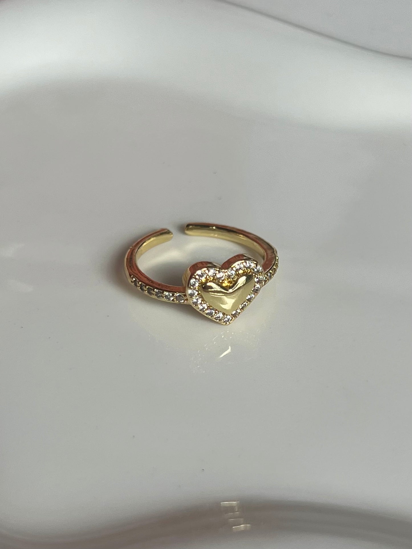 Pave Heart Ring