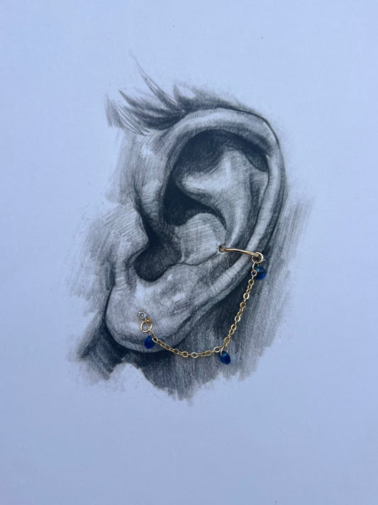 Azul Short Cuff Earrings