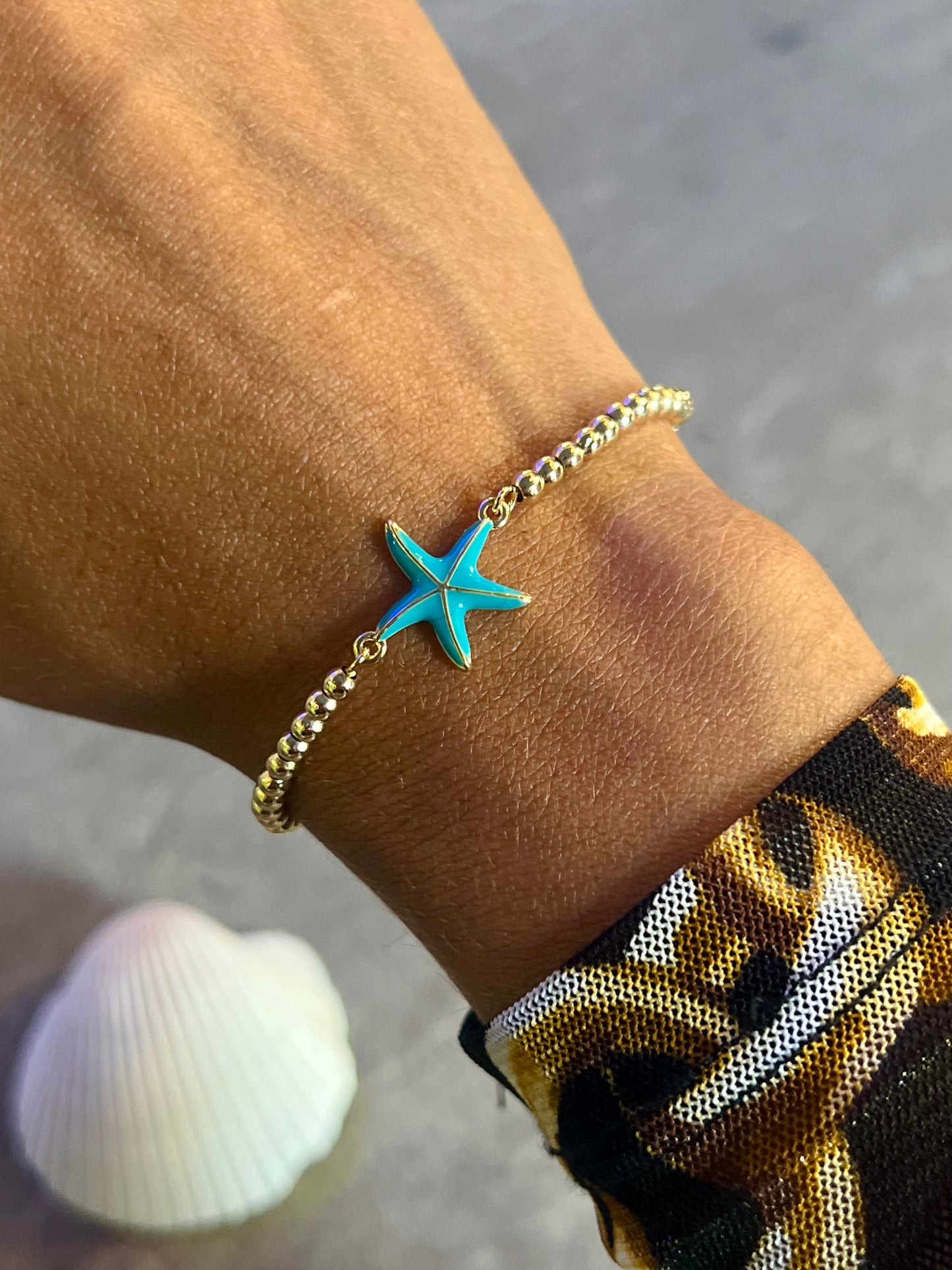 Blue Starfish Bracelet