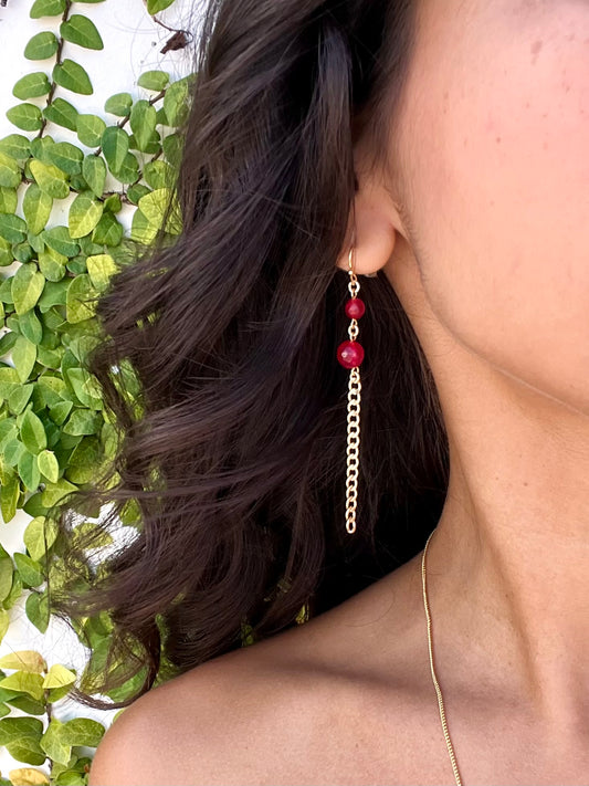 Cuban Ruby Earrings