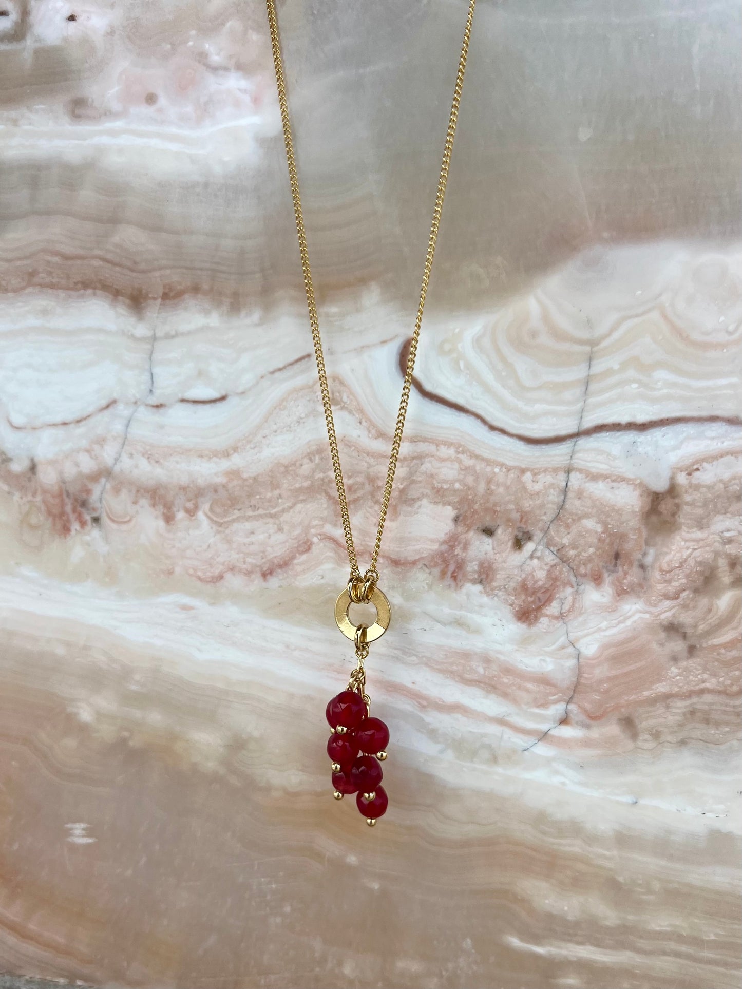 Ruby Bouquet Necklace