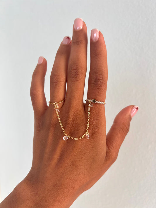 Spark Double Finger Ring