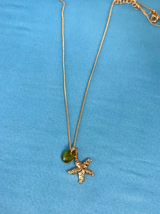 Starfish Olive Necklace