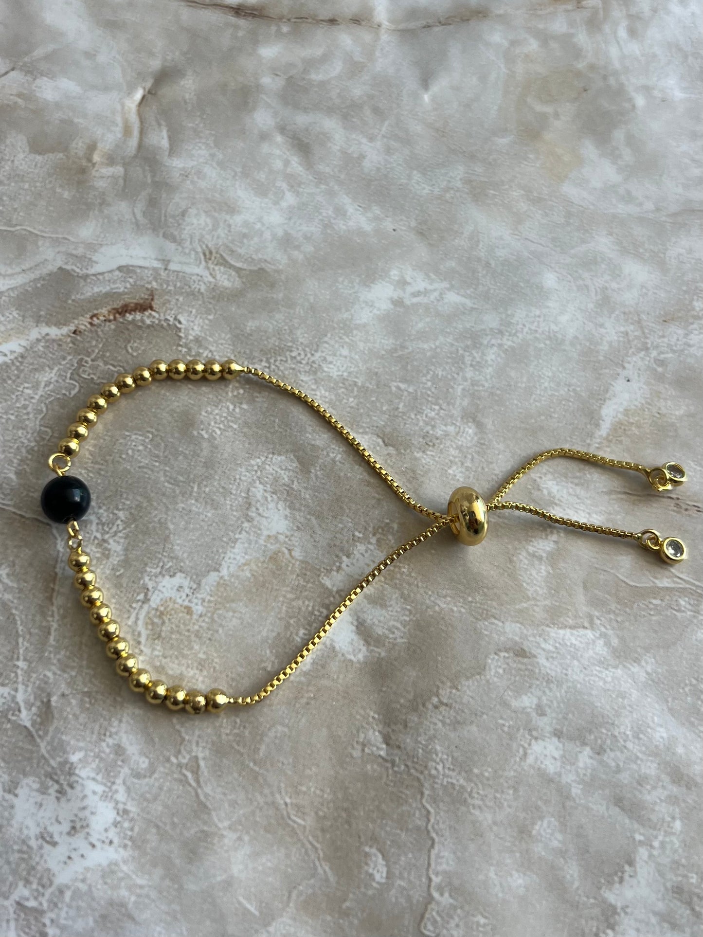 Onyx Adjustable Bracelet