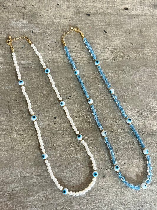 Evil Eye Beads Necklaces