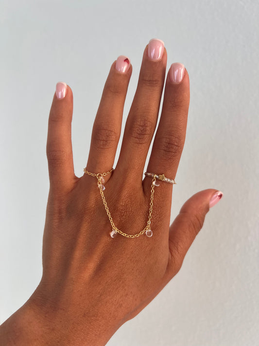 Spark Double Finger Ring