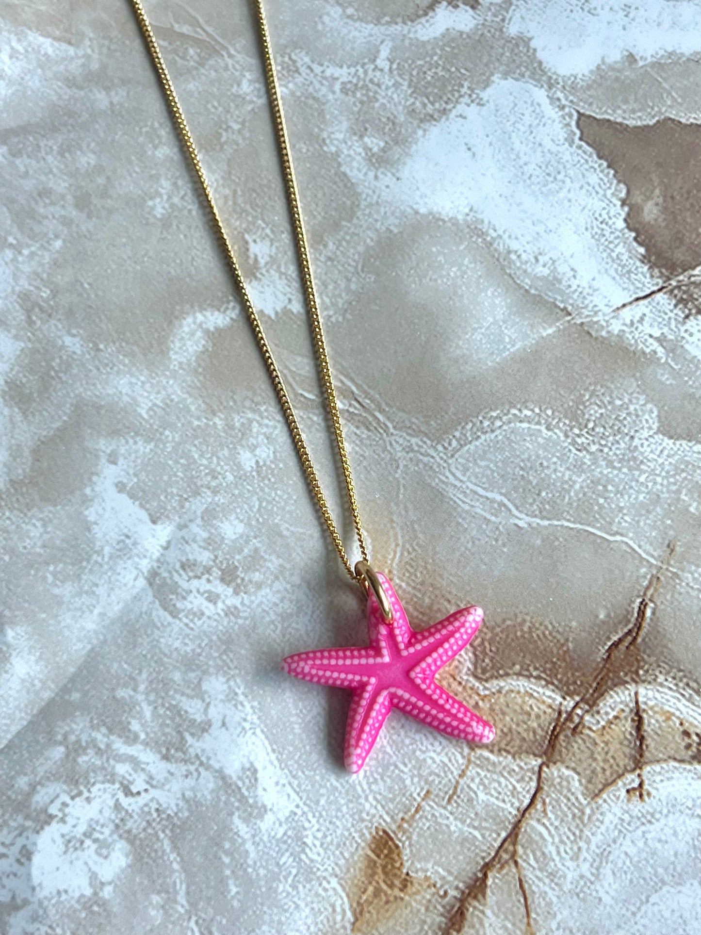 Colorful Starfish Necklace