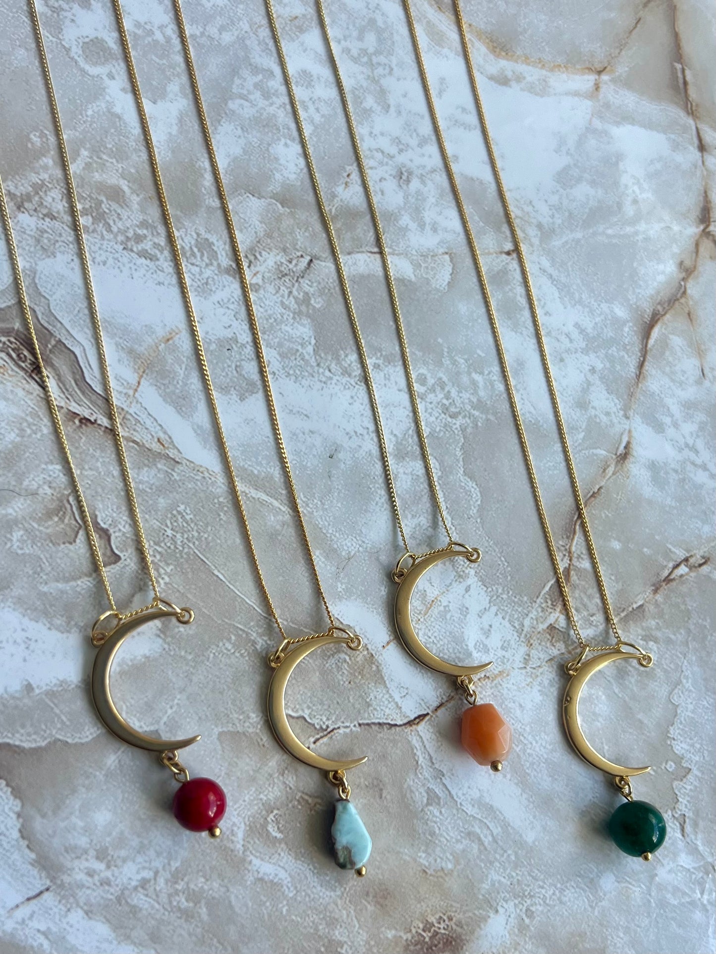 Moon & Stone Necklace