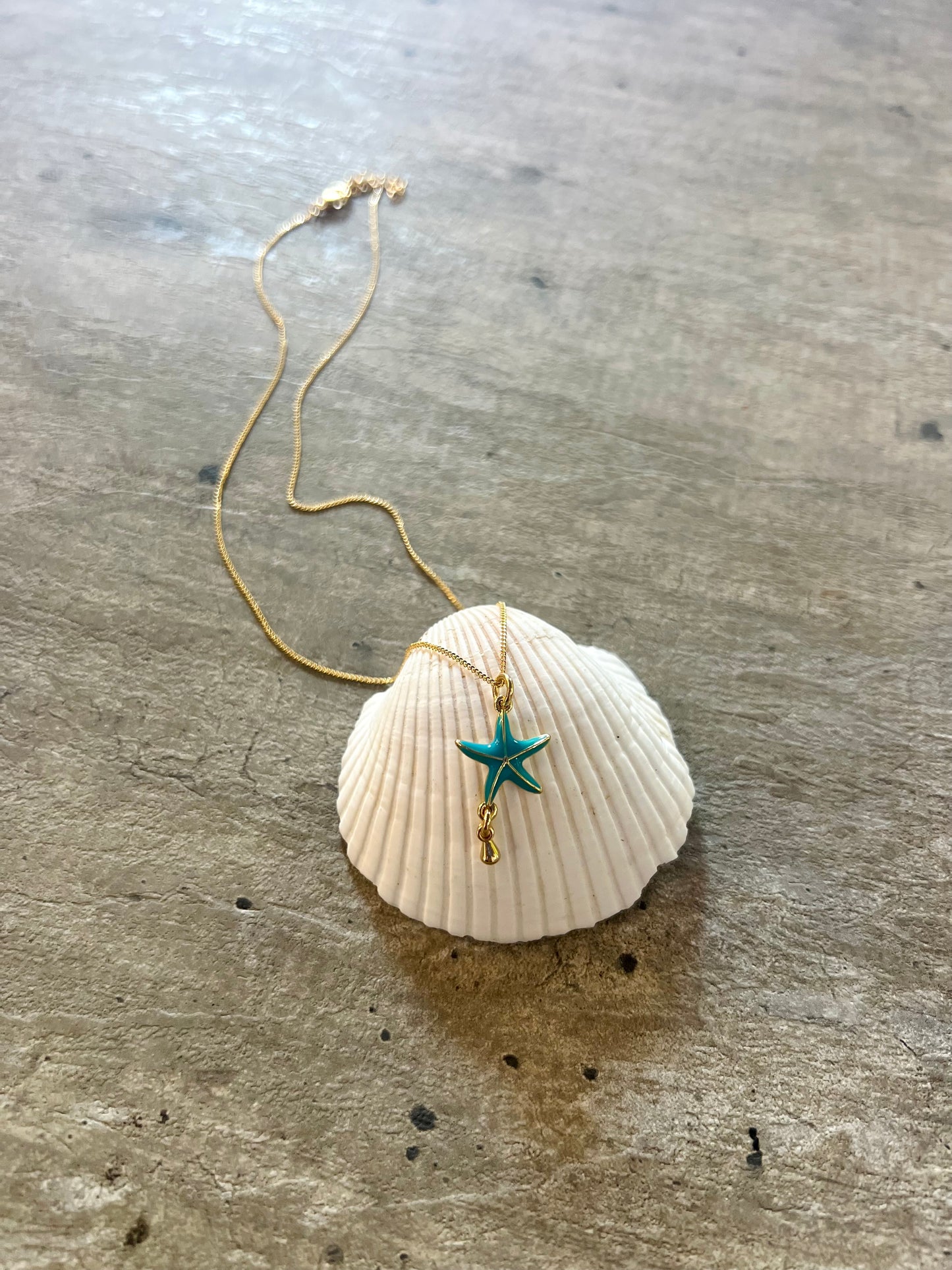 Blue Starfish Necklace