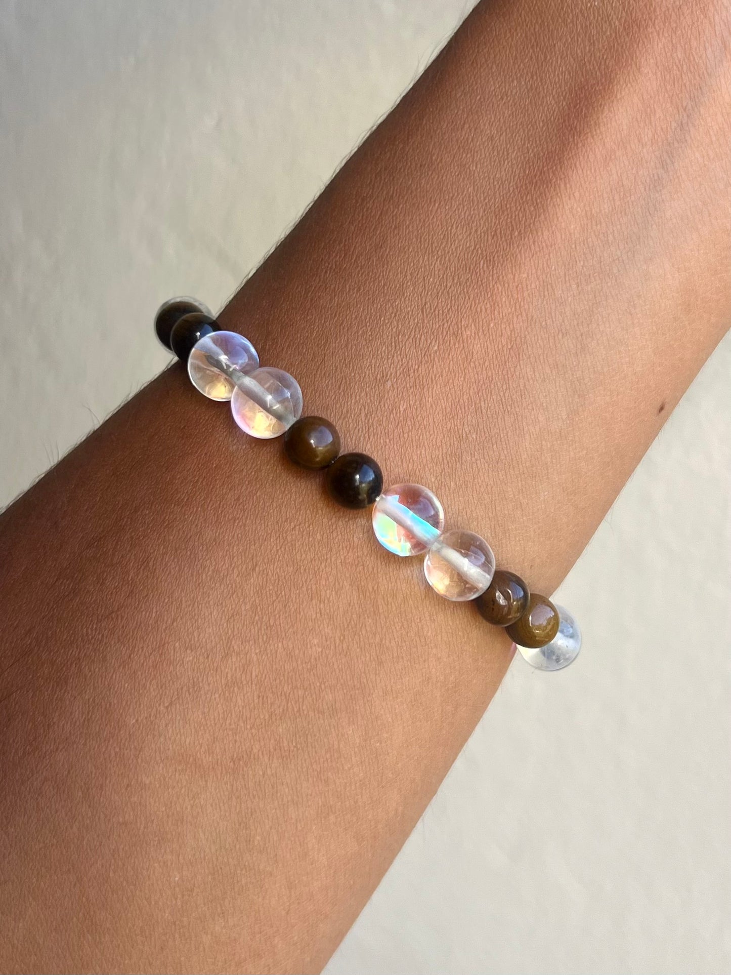 Moonstone Tiger Eye Bracelet