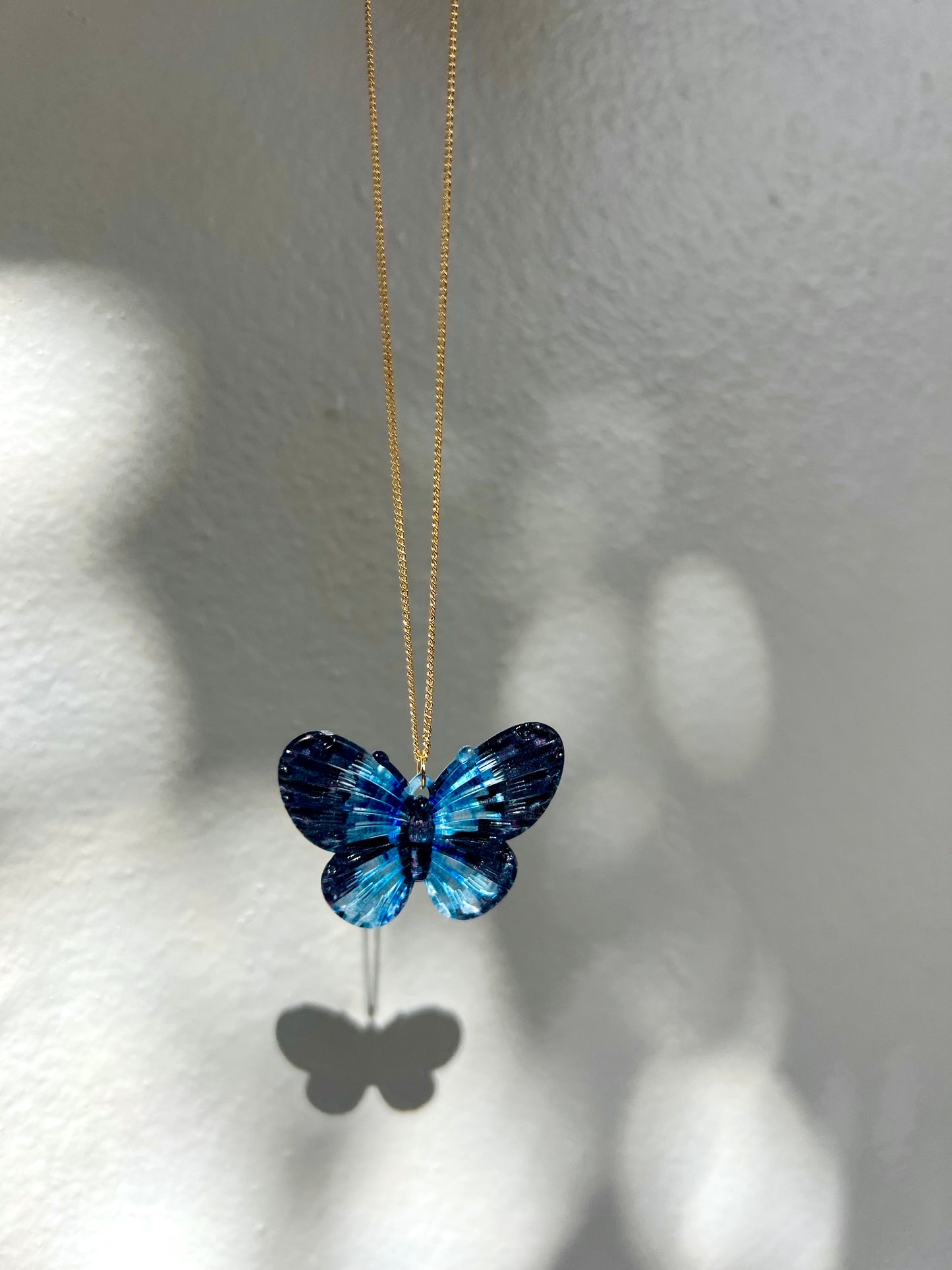 Blue Butterfly Necklace